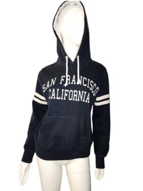 City Wear No.415 San Francisco California Navy Blue Hoodie Size S